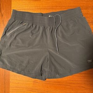 L.L.Bean Womens Gray Swim Shorts Size XL UPF 50+ Pockets Board Short
